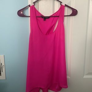 Express pink tank with bow in back size small